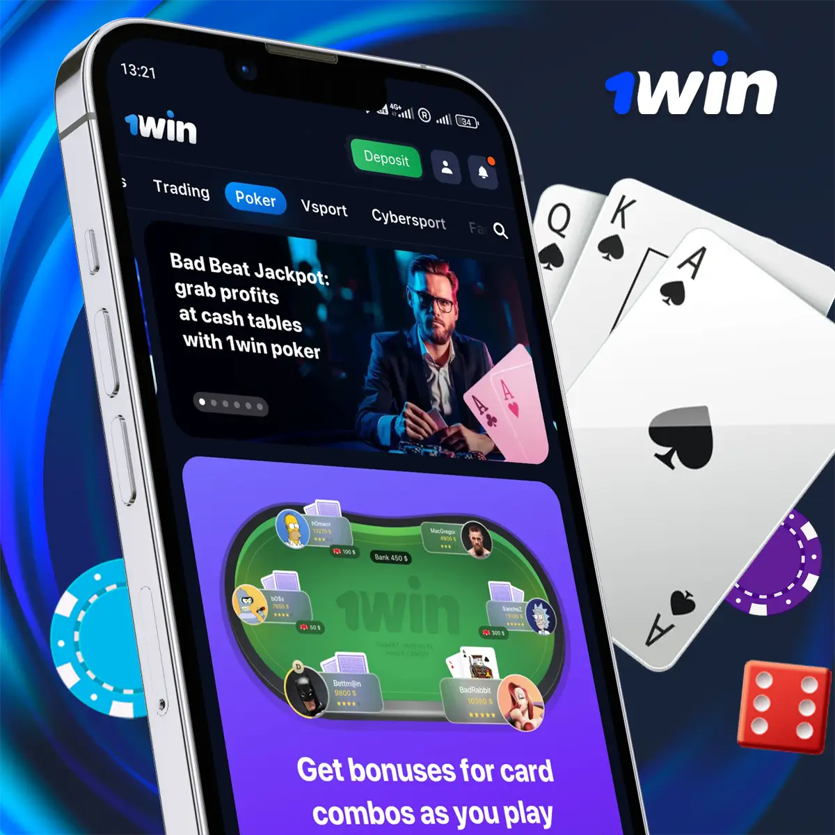 1Win's poker